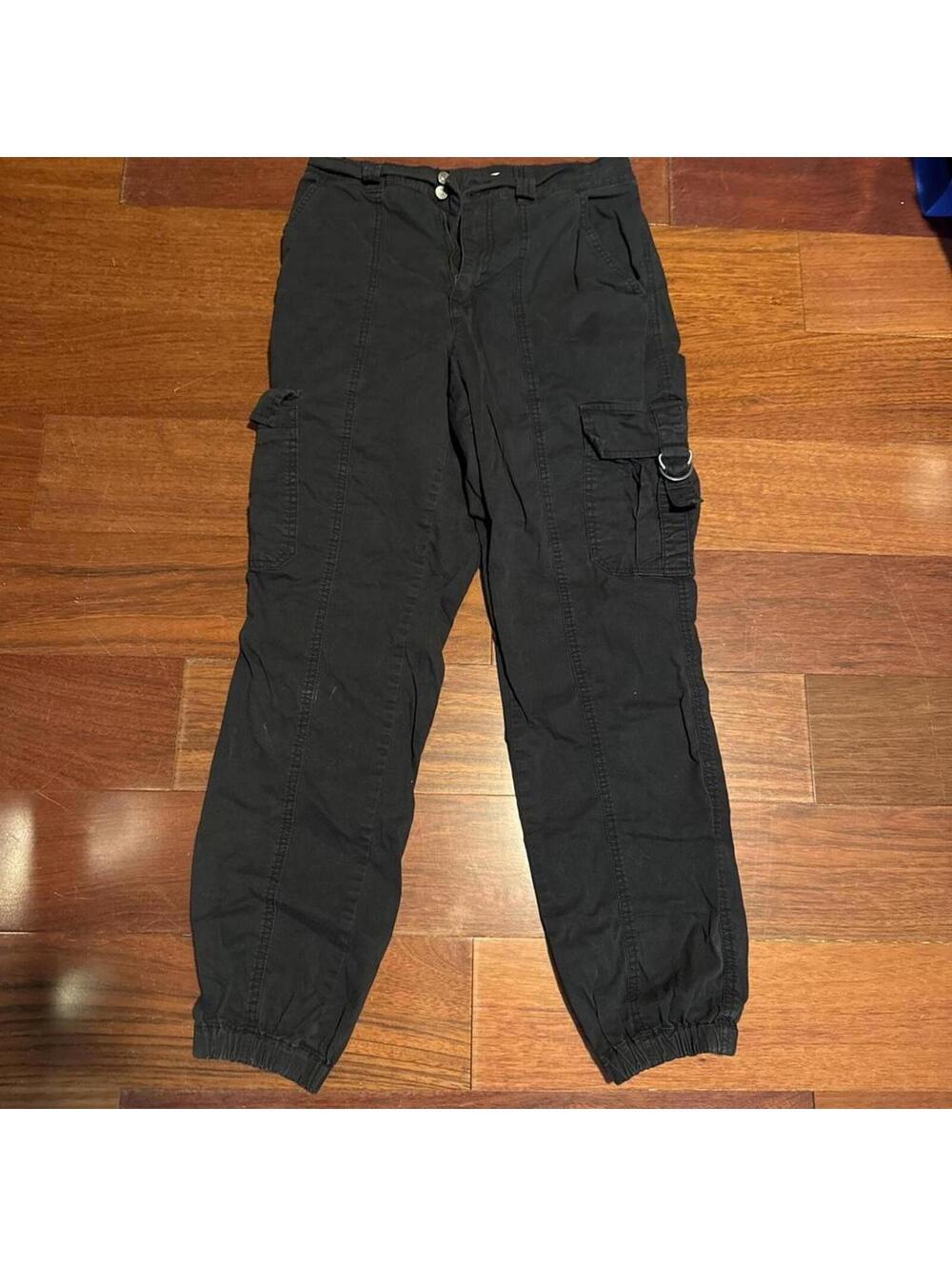 Garage Women's Black and Grey Trousers